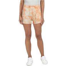 Natural - Women Shorts Natural Reflections Natural Reflections Knit Terry Shorts for Ladies Cantaloupe Tie Dye