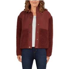 Jackets Natural Reflections Drop-Shoulder Sherpa Jacket for Ladies Hot Chocolate