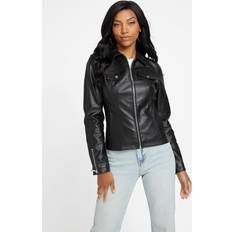 Leather Jackets Guess Factory Jayna Faux-Leather Jacket