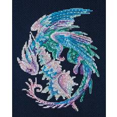 Håndarbeidssett Cross-stitch kit Baby dragon AH-157