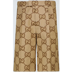 Gucci Bukser & Shorts Gucci Shorts Jumbo GG aus Canvas Beige