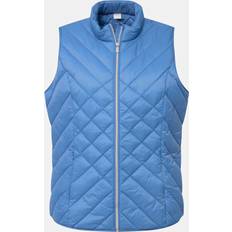 Green - Sportswear Garment Vests Ulla Popken HYPRAR Water Repellent Quilted Vest blue