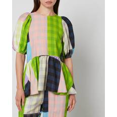 Checkered Blouses Stine Goya Liw Checked Jacquard Blouse Multi