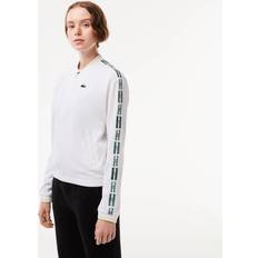 Lacoste Damen Oberbekleidung Lacoste Ultra-Dry Tennisjacke aus recycelten Fasern Weiß Weiss