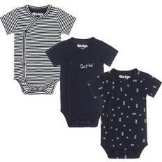 74/80 Bodys Dirkje Boy's Bodysuit 3-pack - Navy/Ecru (WN242)