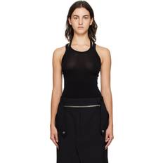 Black Helix Tank Top Black