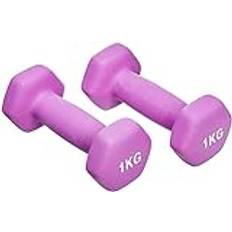Amazon Basics Neoprene Dumbbell Pair 2 kg Pink