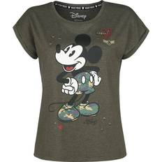 T-skjorter Mickey Mouse Disney T-skjorte Military til Damer khaki