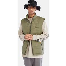 Timberland Men Vests Timberland Axis Peak Packable Vest For Men In Green Green