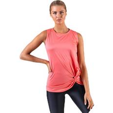 Rød Toppe Röhnisch Knot Singlet Pink/Red, Female, Tøj, Tops, Træning, Lyserød/Rød