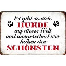 Blechschild 30 x 20 cm Hunde