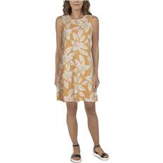 Clothing Natural Reflections Natural Reflections Everyday Knit Dress for Ladies Apricot Nectar Print