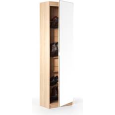 Orange Shoe Racks 180Cm Mirrored Shoe Rack