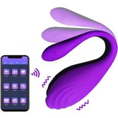 Chronus APP Control Love Eggs, Couple Vibrator with 12 Frequencies and APP Remote Control, Rechargeable Adult Sex Toys for Women and Couple