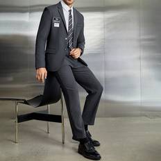 Shein Men's Woven Suit Jacket And Pants Set