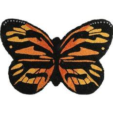 Esschert Design Butterfly Welcome Mat Coir Black cm