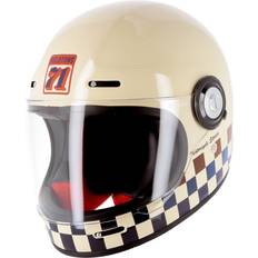 Beige Motorcycle Helmets Helstons Course Full Face Carbon Helmet, beige, for Men