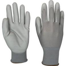 Gray Disposable Gloves Safety Zone Gray Coated Knit Gloves