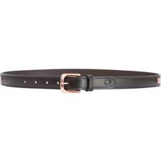 Brown - Unisex Belts Hy Equestrian Rosciano Leather Belt Dark Brown