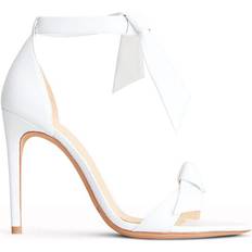 Alexandre Birman Clarita Ankle Tie High Stiletto Heel Sandals - White