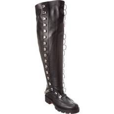 Christian Louboutin Black High Boots Christian Louboutin Horse Botta Leather Over-The-Knee Boot