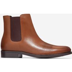 Chelsea Boots Cole Haan Washington Grand Laser Chelsea Boot British Tan-Dark Chocolate