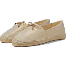 Golden Espadrilles Michael Kors MK Metallic Linen Slip-On Espadrille Pale Gold IT