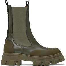 Ganni Chelsea boots Ganni Khaki Cleated Chelsea Boots 861 Kalamata IT