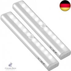 2 Pack Cupboard Lights 10 Motion Sensor Lights Closet Strip