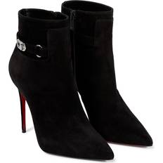 Christian Louboutin 40 Stiefeletten Christian Louboutin Ankle Boots Lock So Kate aus Veloursleder Schwarz