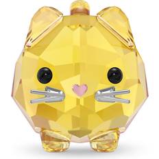 Kristall Prydnadsfigurer Swarovski Chubby Cats 5658325 Gato Amarillo Prydnadsfigur