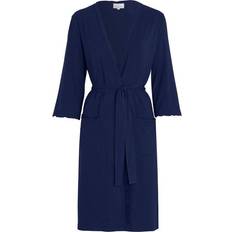 Bambu Morgonrockar & Badrockar Damella Viscose Plain Wave Robe CL2 Navy-2