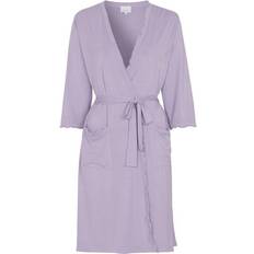 Viskose Morgenk�åper & Badekåper Damella Viscose Plain Wave Robe CL2 Lavendel Bambus