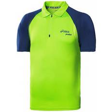 Asics Polo Shirts Asics Motion Dry Padel Mens Green Polo Shirt