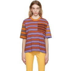 Nylon T-shirts Jacquemus Multicolor Le Raphia 'La Mailla Sao' T-Shirt Multi-Orange