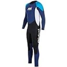 White Wetsuits Mistral Herren Wetsuit 3/2 GBS Full Suit, Blau-Weiß-Schwarz