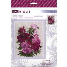 Ull Handarbetskits Riolis Cross Stitch Kit Sweet William