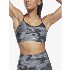 Reebok Underwear Reebok Workout Ready Camo Print Sports Bra Grey Woman