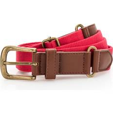 Man - Rood Riemen ASQUITH & FOX Fauxleer Canvasgordel Rood