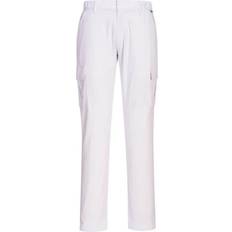 White Work Pants Portwest 36R, White Mens Combat Stretch Slim Combat Trousers