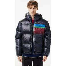 Lacoste Men's Reversible Colorblock Accent Down Jacket Blue