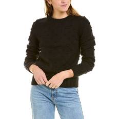 White + Warren Bobble Wool-Blend Sweater