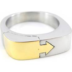 Steel Signet Ring Thorgal Silver Plated 66 Gold