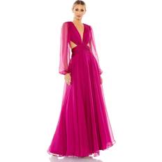 Evening Gowns - Fabric Dresses Mac Duggal Ruched A-Line Gown