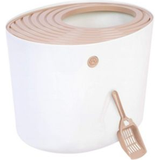 Iris USA Round Top Entry Cat Litter Box &