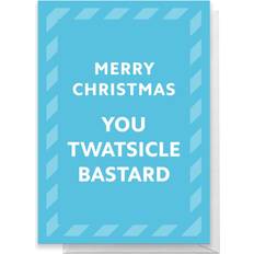 Festprodukter By IWOOT Merry Christmas You Twatsicle Bastard Greetings Card Large Card