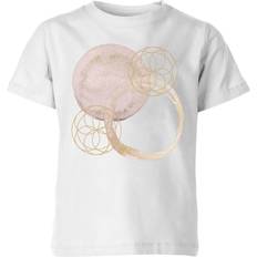 By IWOOT Watercolour Swirls Kids' T-Shirt White 9-10 Years White White