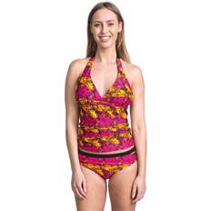 Damen - Rosa Tankinis Trespass Bloomer Women's Halterneck Tankini Top Pink