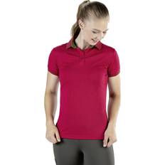 Breathable - Women Polo Shirts HKM Womens 2022 Classico Polo Shirt Cranberry