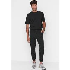 Men - Oversize Trousers & Shorts Trendyol Collection Herr svart herr basic oversize passform tracksuit sweatpants